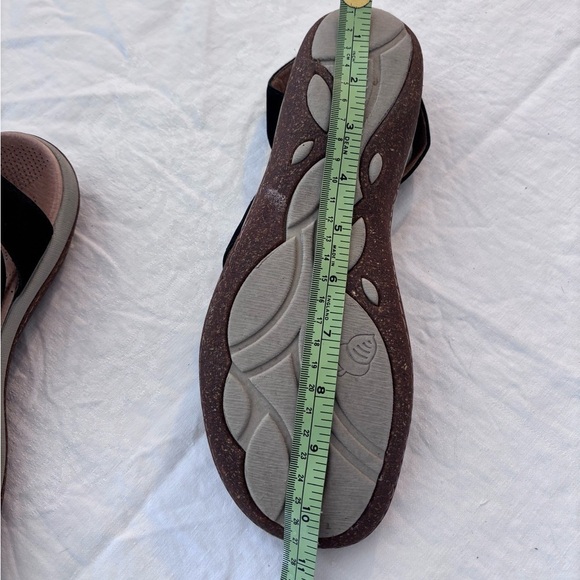 Acorn Shoes/Acorn Vista Ankle Sandals Black and Tan Size 10 Velcro closure - Picture 7 of 7